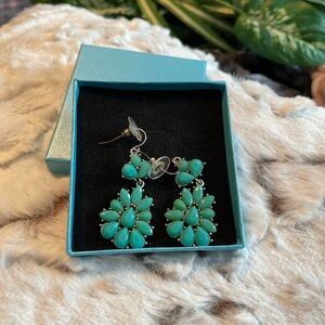 VTG Blue TURQUOISE EARRINGS purchased from Indian Reservation Handmade earrings